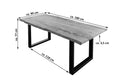 #sheeshamnaturfarben #180x90 #u-gestellschwarz