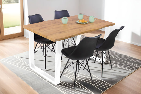#wildeichenfarben #140x80 #u-gestellweiß
