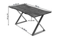 #nussbaumfarben #120x80 #x-gestelledelstahl