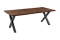 #nussbaumfarben #220x100 #x-gestellschwarz