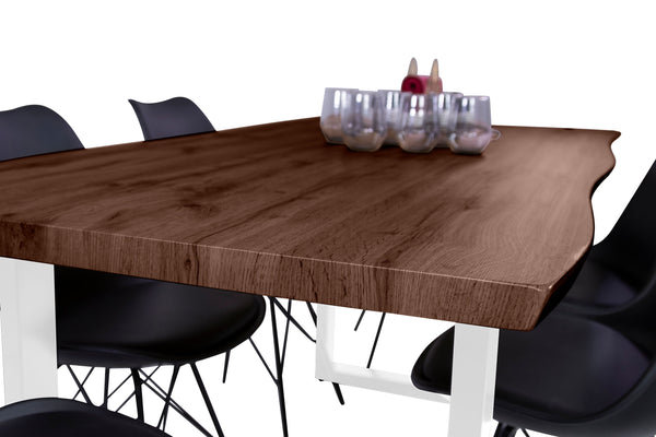 #nussbaumfarben #180x90 #u-gestellweiß