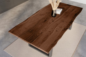 #nussbaumfarben #200x100 #u-gestellschwarz