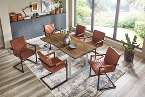#nussbaumfarben #140x75 #u-gestellsilber