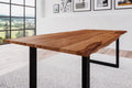 #teakfarben #220x100 #u-gestellschwarz