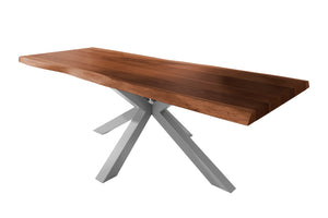 #akazienussbaumfarben #260x100 #spider-gestellsilber
