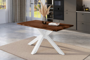 #nussbaumfarben #140x80 #spider-gestellweiß