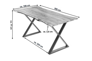 #naturfarben #300x100 #x-gestelledelstahl