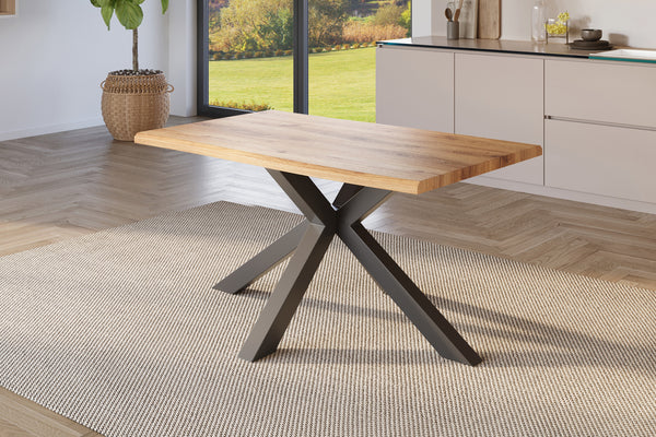#holzwildeiche-optik #160x85 #spider-gestellschwarz