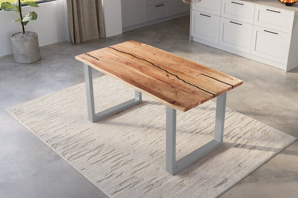 #naturfarben #140x80 #u-gestellsilber