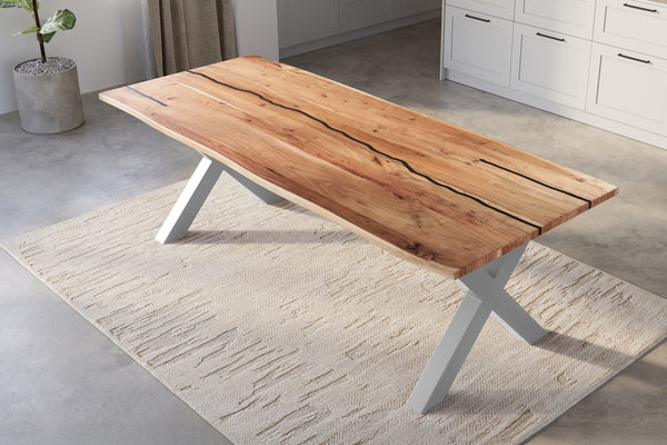 #naturfarben #280x100 #x-gestellsilber