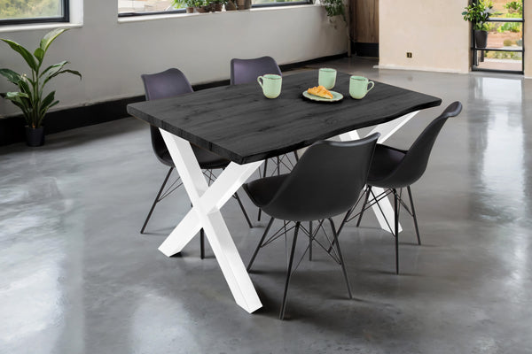#graufarben #140x80 #x-gestellweiß