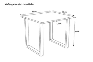 #nussbaumfarben #90x90 #u-holzgestellnussbaum