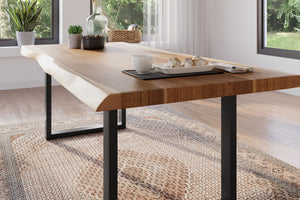 #akazienaturfarben #220x100 #u-gestellschwarz