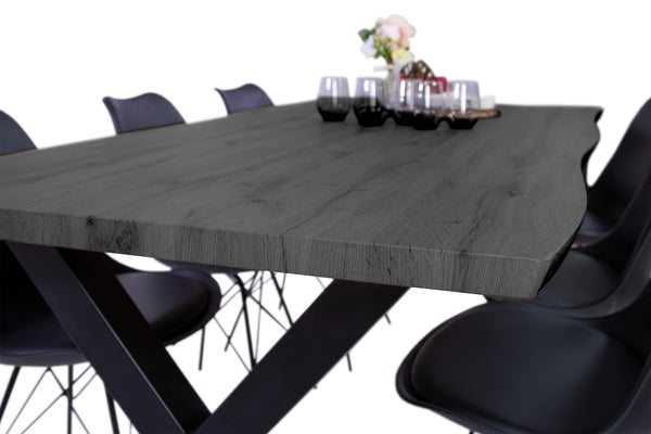 #graufarben #200x100 #x-gestellschwarz