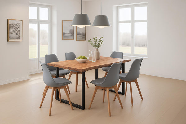#naturfarben #220x100 #schalenstuhlgrau