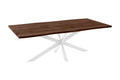 #nussbaumfarben #220x100 #spider-gestellweiß