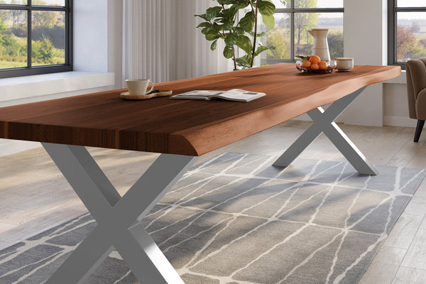 #nussbaumfarben #320x120 #x-gestellsilber