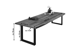 #naturfarben #220x110 #u-gestellschwarz