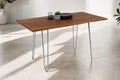 #nussbaumfarben #180x90 #hairpin-gestellsilber