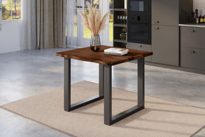 #nussbaumfarben #80x80 #u-gestellschwarz