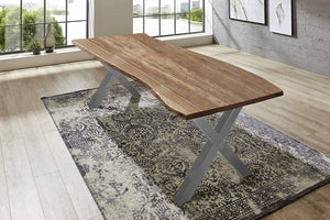 #naturfarben #220x100 #x-gestellsilber