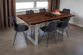 #nussbaumfarben #180x90 #u-gestellsilber