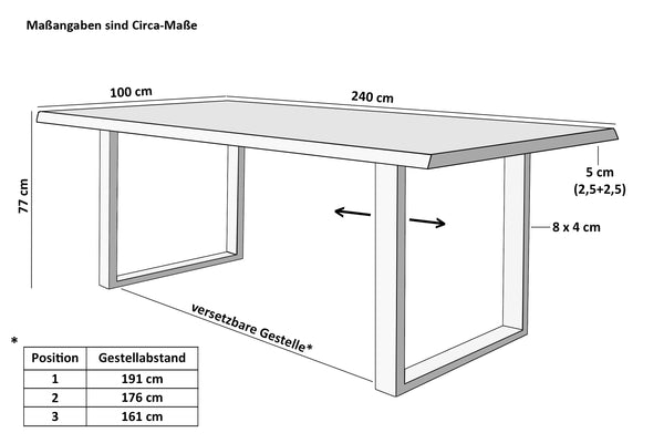 #mangoroughfarben #240x100 #u-gestellsilber