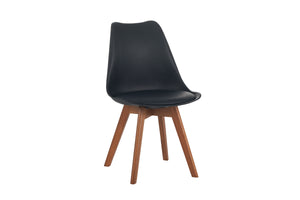 #nussbaumfarben #80x80 #schalenstuhlschwarz