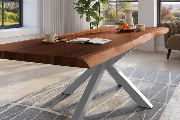 #nussbaumfarben #260x110 #spider-gestellsilber