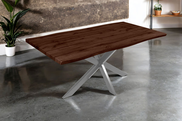 #nussbaumfarben #180x90 #spider-gestellsilber