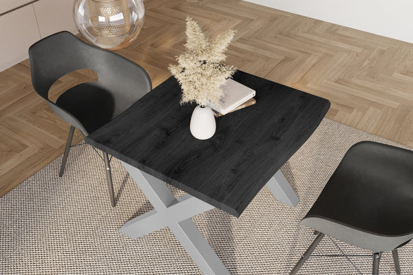 #holzgrau-optik #80x80 #x-gestellsilber