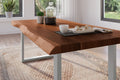 #akazienaturfarben #160x85 #u-gestellsilber