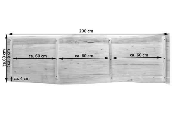 #akazienaturfarben #200x60