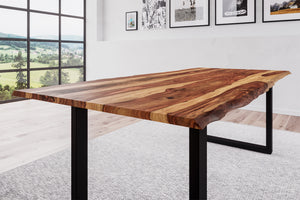 #naturfarbenlackiert #220x100 #u-gestellschwarz