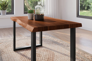 #akazienussbaumfarben #140x80 #u-gestellschwarz