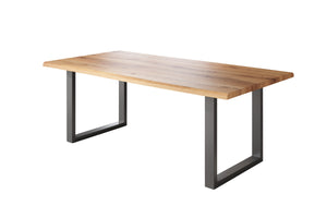 #holzwildeiche-optik #240x100 #u-gestellschwarz
