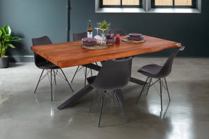 #nussbaumfarben #160(260)x90 #spider-gestellschwarz