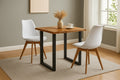 #naturfarben #80x80 #schalenstuhlweiß