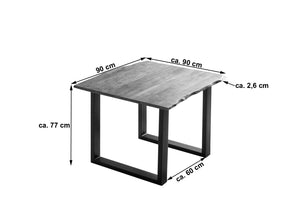 #nougatfarben #90x90 #u-gestellschwarz