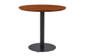 #akazienussbaumfarben #80x80 #säulen-gestellrundschwarz