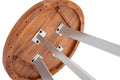 #nussbaumfarben #90x90 #vierfuß-gestellsilber