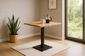 #akazienaturfarben #70x70 #säulen-gestelleckigschwarz