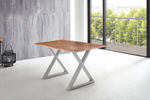 #naturfarben #140x80 #x-gestellsilber