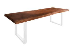 #nussbaumfarben #260x120 #u-gestellweiß