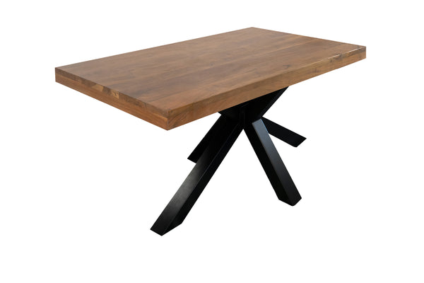 #akazienussbaumfarben #160x85 #spider-gestellschwarz