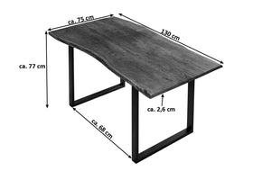 #nussbaumfarben #130x75 #u-gestellschwarz