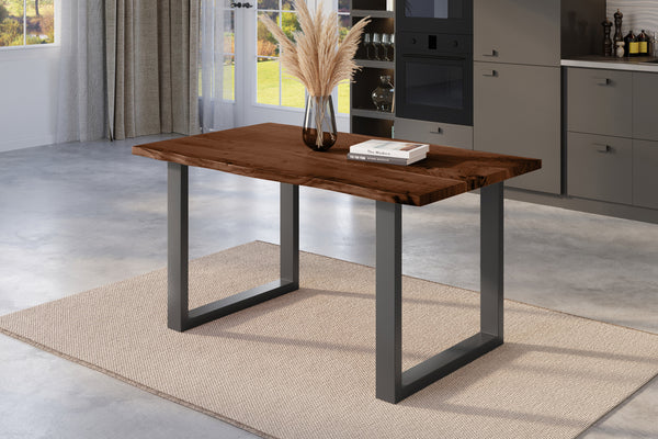 #nussbaumfarben #160x85 #u-gestellschwarz