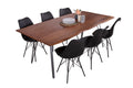 #nussbaumfarben #180x90 #hairpin-gestellsilber