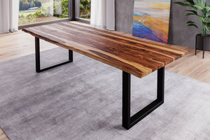 #sheeshamnaturfarbenlackiert #220x100 #u-gestellschwarz