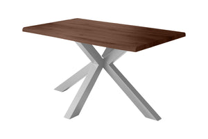 #holznussbaum-optik #160x85 #spider-gestellsilber